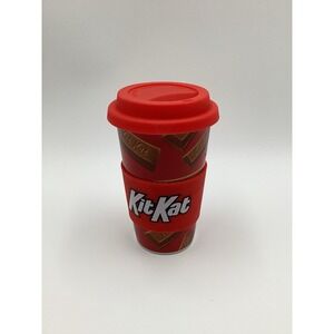 Kit Kat Ceramic‎ Travel Tumbler W/Silicone Lid & Band Hershey